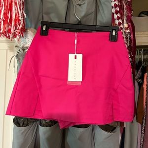 Hot pink dressy skort